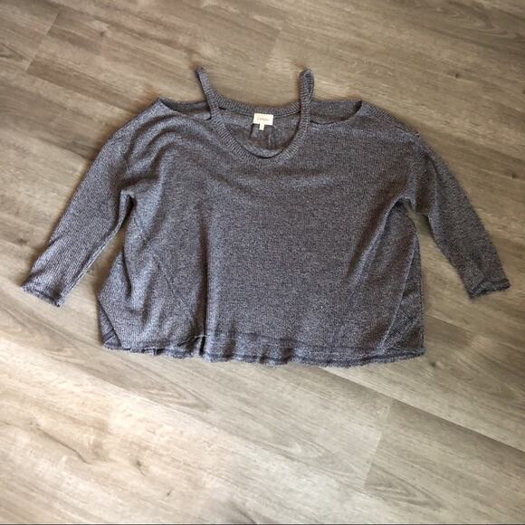 Anthropologie Deletta Millipa Cold Shoulder Top M - Picture 4 of 9